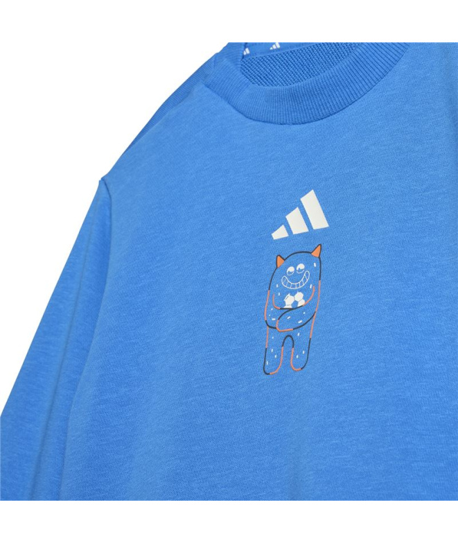 Set Ensemble Trnstr Enfant bleu adidas blanc