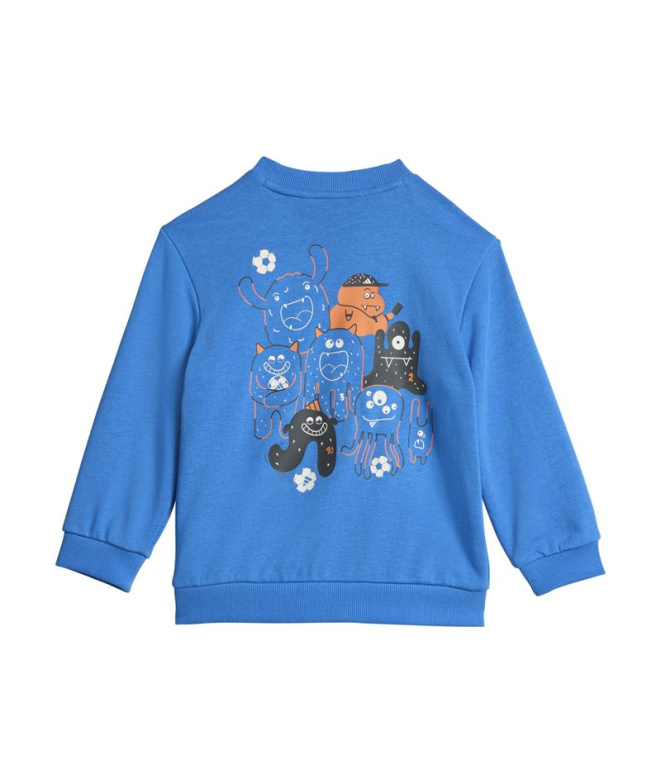 Set Ensemble Trnstr Enfant bleu adidas blanc