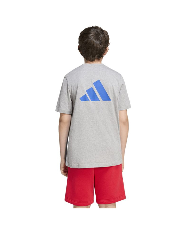 Camiseta Infantil adidas CB Brgrin/Azul/Azul