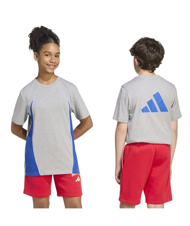 T-shirt Enfant adidas CB Brgrin/Bleu/Bleu