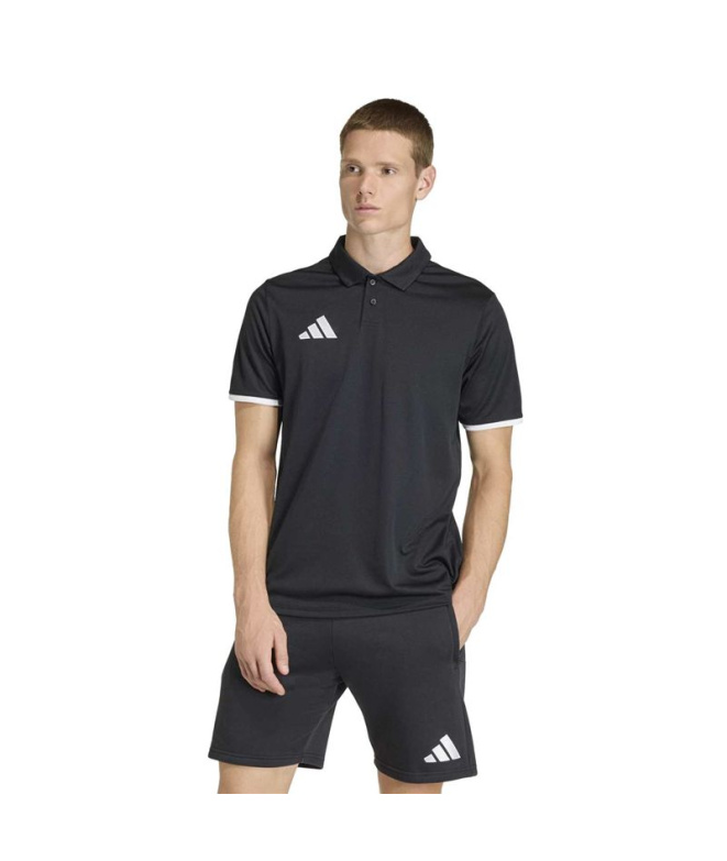 Polo Football adidas Entrada26 Homme noir et blanc