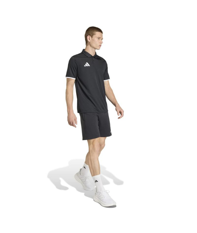 Polo Football adidas Entrada26 Homme noir et blanc