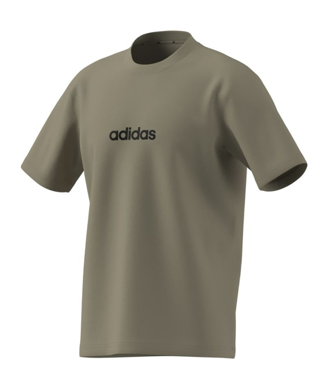 Camiseta Homem adidas Linear Sj, cor cama/preta
