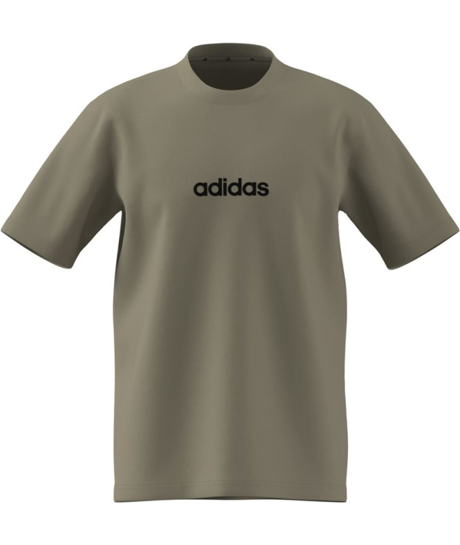 Camiseta Homem adidas Linear Sj, cor cama/preta