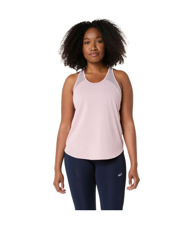 Camiseta Running Mulher ASICS Road Tank Morganite