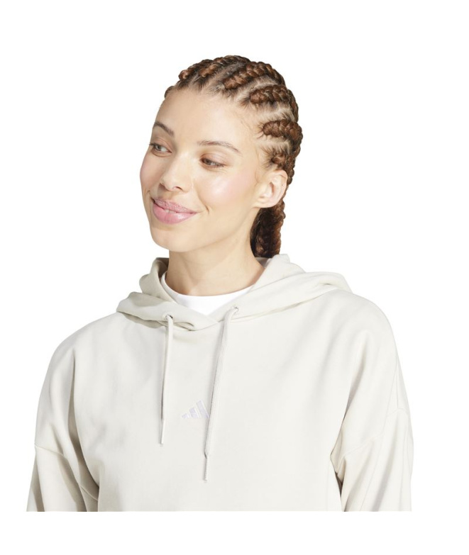 Moletom Mulher adidas SL Ft Hd azul/branco