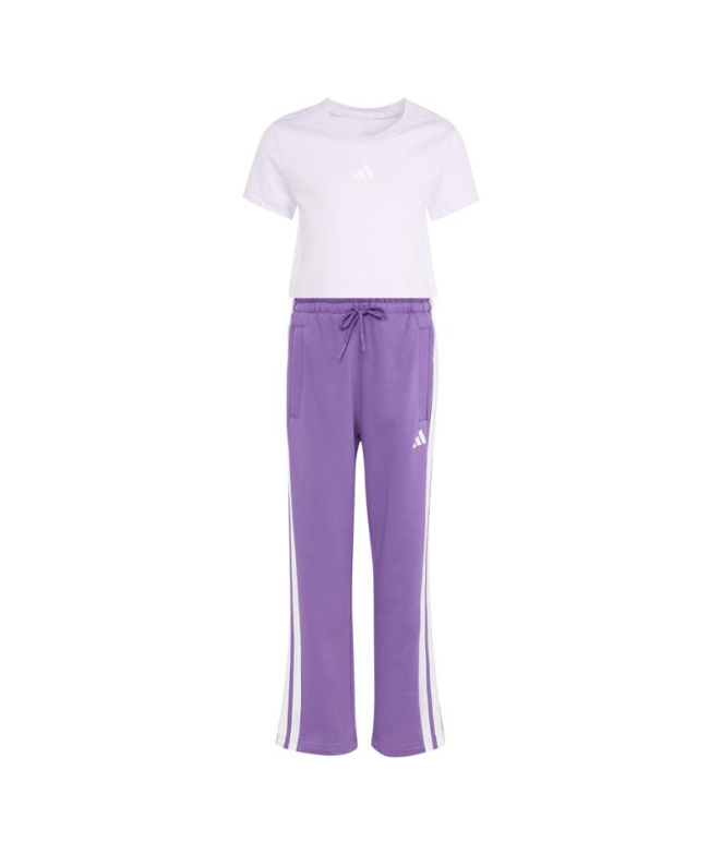 Ensemble adidas Essentials Enfant Lavande / Blanc