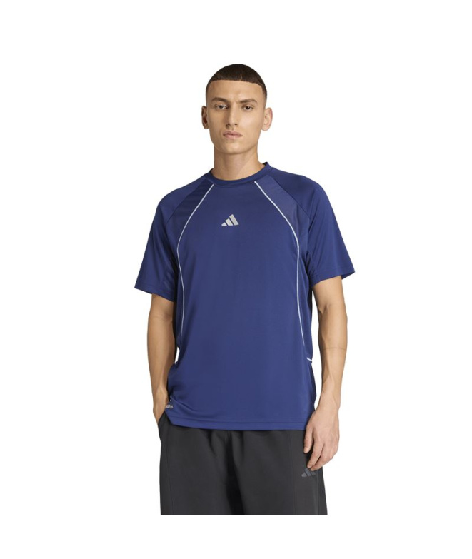 T-shirt Fitness adidas Tech App Homme bleu foncé