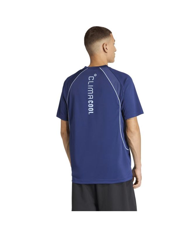 T-shirt Fitness adidas Tech App Homme bleu foncé