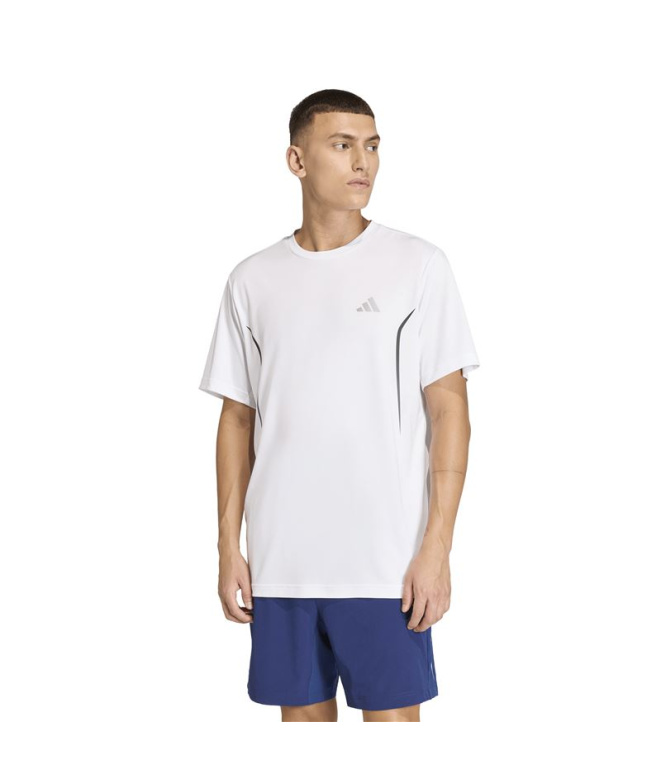 T-shirt Fitness adidas Tech App Gf Homme blanc