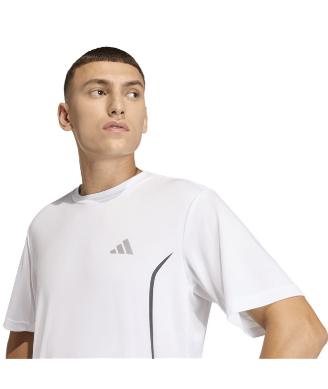 Camiseta adidas Tech App Gf Homem Fitness Branca