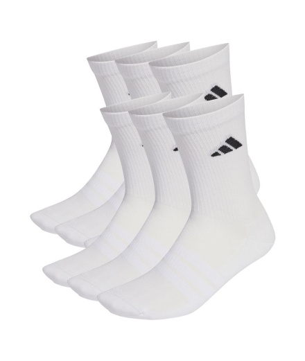 Chaussettes adidas Ess Crw 6Pp blanches/noires