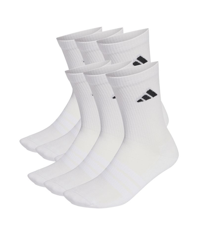 Chaussettes adidas Ess Crw 6Pp blanches/noires