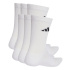 Chaussettes adidas Ess Crw 6Pp blanches/noires