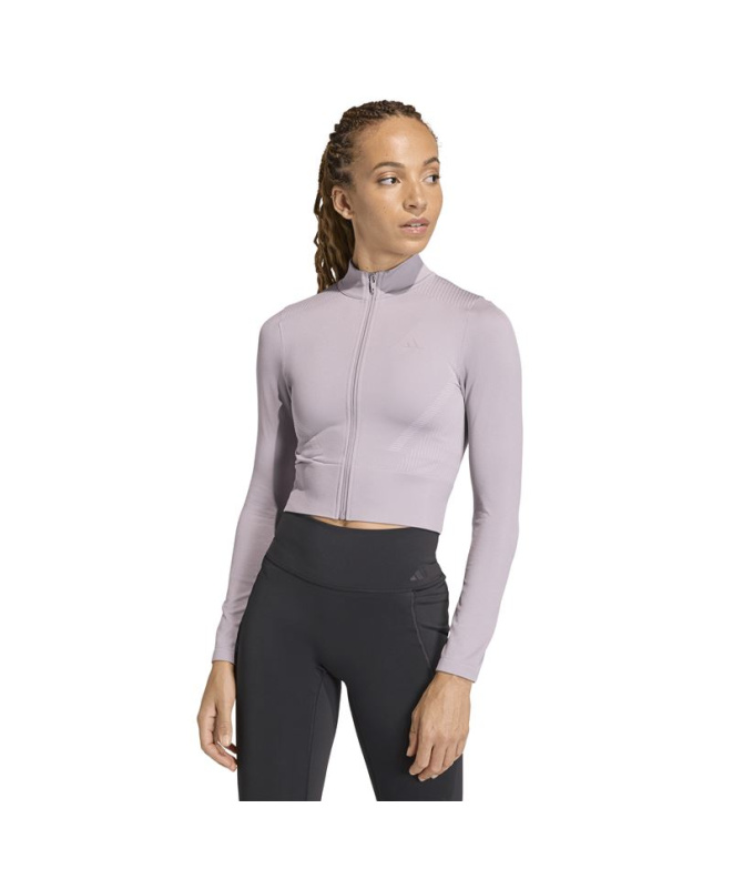 Sudadera de Fitness adidas We Knit Mujer Lila