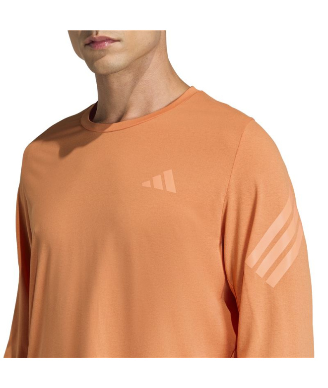 Chemise Running orange Adidas Adi365/ LS Homme