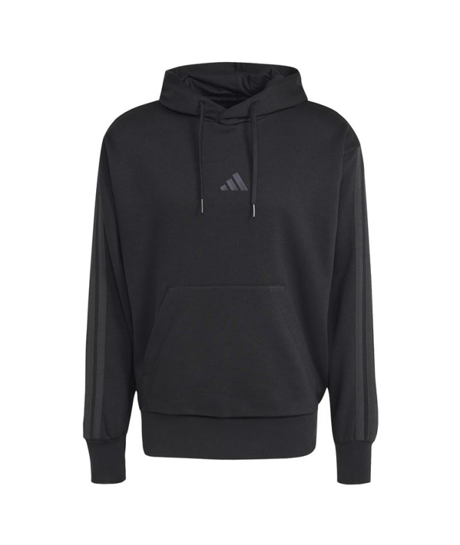 Homem adidas 3Stripes FL HD, Moletom /carbono