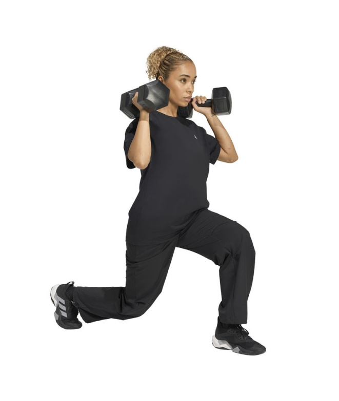 T-shirt Fitness Femme adidas Pwr Ess noir
