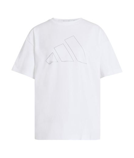 T-shirt Fitness Femme adidas Pwr Ess Logo Blanc