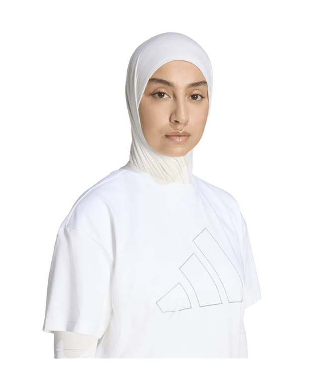 T-shirt Fitness Femme adidas Pwr Ess Logo Blanc