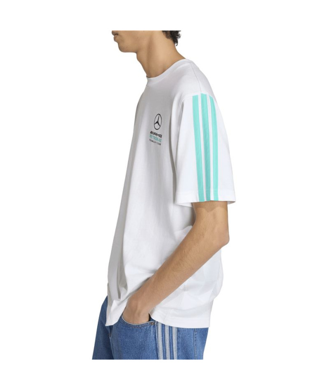 Camiseta adidas Mer DNA Homem Branca/Semmen
