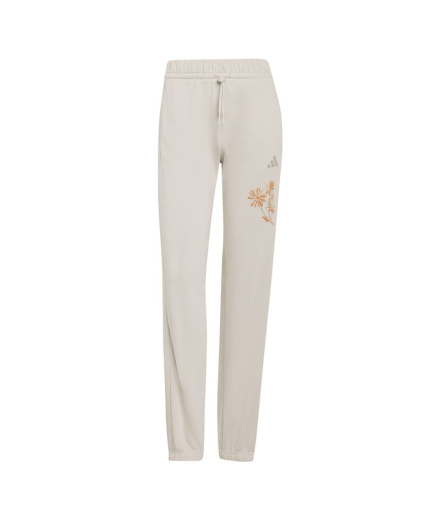 Calça Mulher adidas 3 Stripes Ft Cf Creme