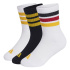 Chaussettes Enfant Adidas 3Stripes 3P blanches/noires/dorées