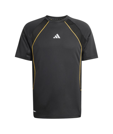 Camiseta de Fitness adidas Tech App Hombre Negro/Malu/Refsil