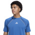 T-shirt de Fitness Homme adidas Tech App, coloris pétrole/mandarine/argent