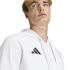 Sweat Football adidas Entrada26 à fermeture éclair intégrale Homme blanc/noir