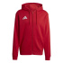 Sweat Football adidas Entrada26 à fermeture éclair intégrale Homme rouge et blanc