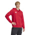 Moletom Futebol Homem adidas Entrada26 com zíper frontal, vermelho/branco