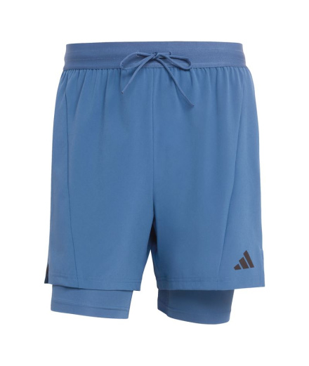 Pantalons Fitness 2 en 1 adidas D4T Workout Homme bleu...