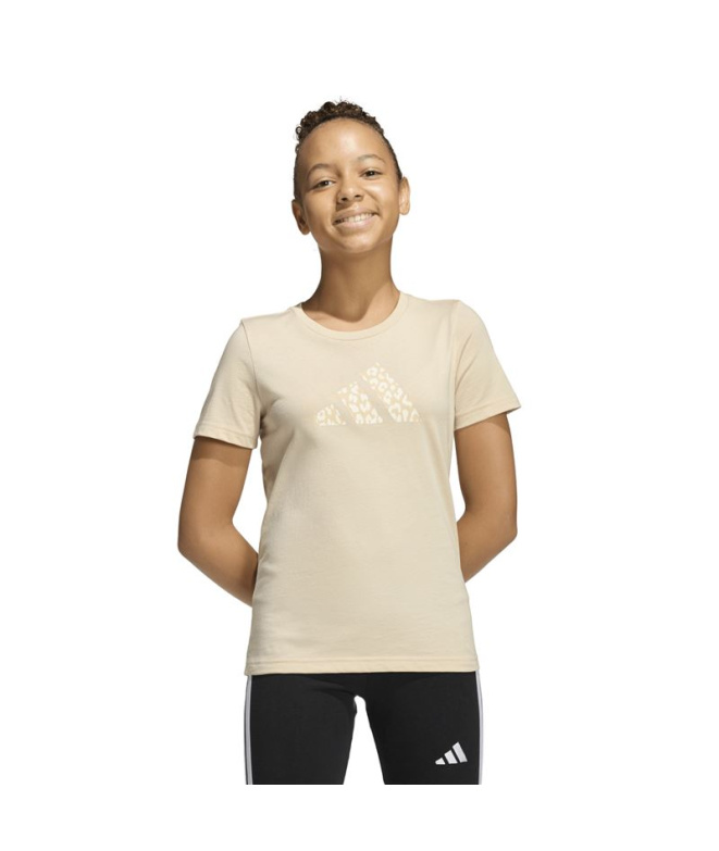 Camiseta adidas Jg Animal Menina Lycra