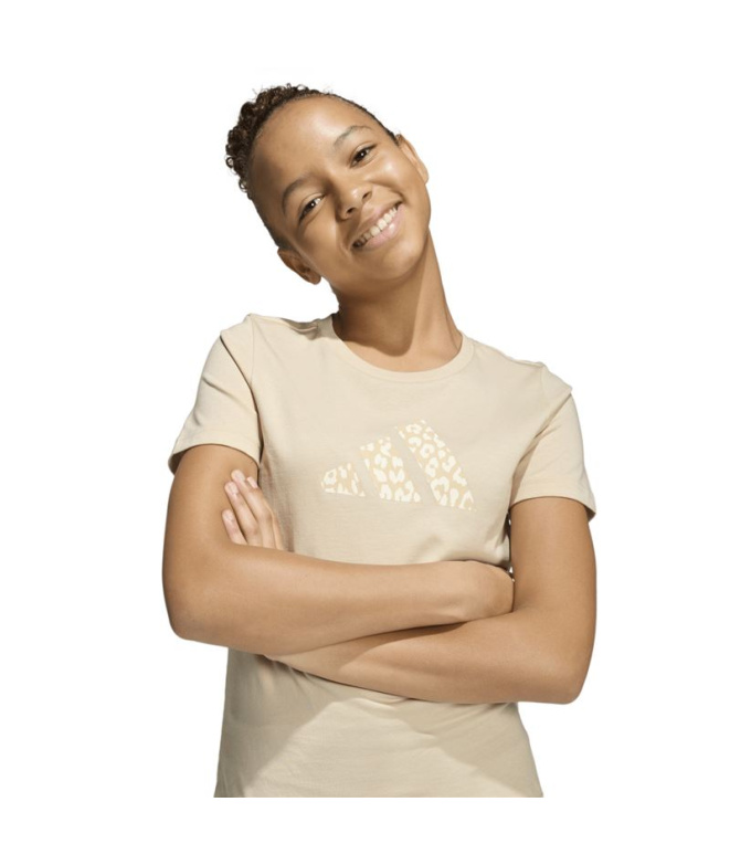 Camiseta adidas Jg Animal Menina Lycra