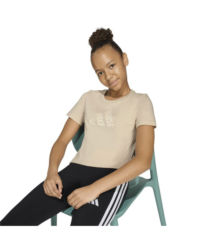 T-shirt adidas Jg Animal Fille en lycra