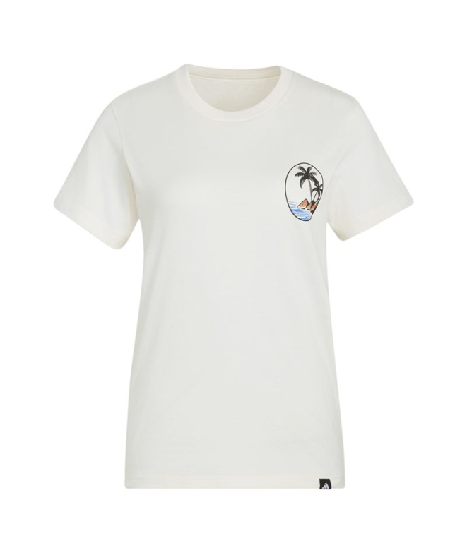 T-shirt blanc adidas Slide T2 Femme