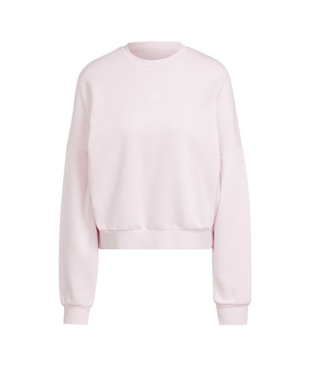 Sweat Adidas Essentials à petit logo Femme rose clair/blanc