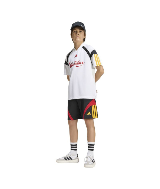 T-shirt adidas Hot Enfant Blanc/Doruni/Rouge/Noir