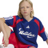 Camiseta infantil adidas Hot Infantil , cor Mysterious Ink / Branca / Rubi Puro