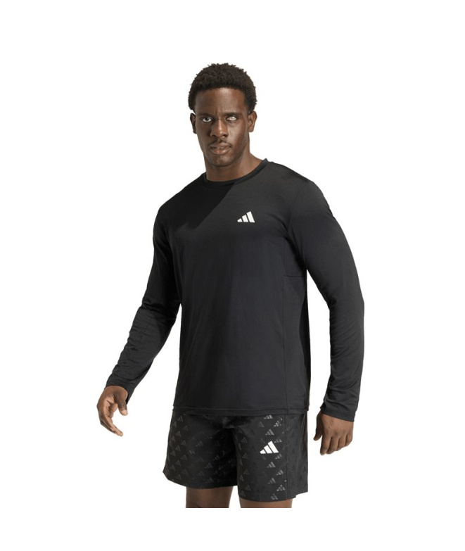 Camiseta Fitness Homem adidas We Flex Ls preta