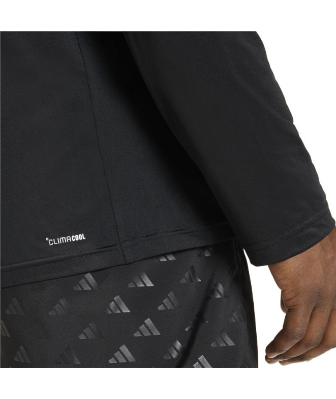 Camiseta Fitness Homem adidas We Flex Ls preta