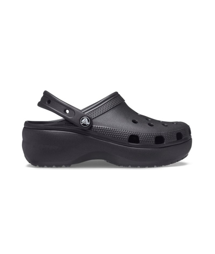 Zuecos Crocs Classic Platform Clog Black Mujer