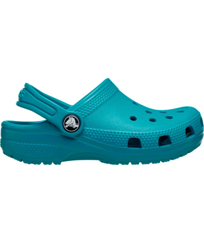 Zuecos Crocs Classic Clog T Infantil Azul