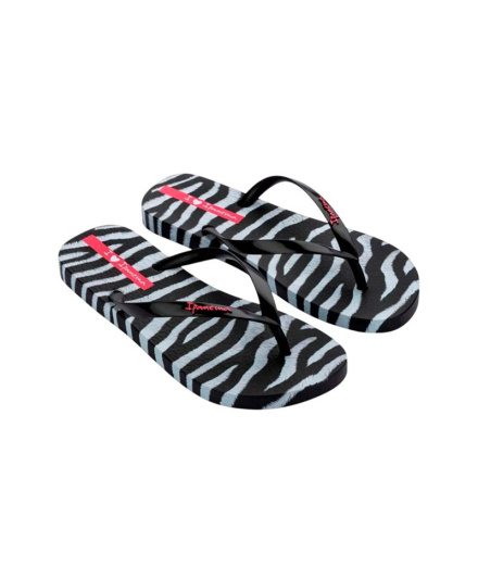 Chanclas Ipanema Animal Print VII Mujer Negro