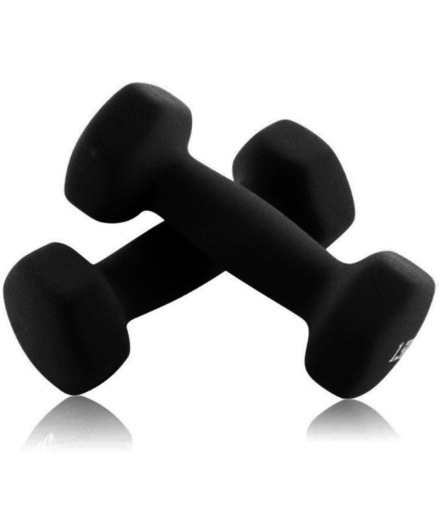 Mancuernas de Fitness Joluvi Mancuernas Par 0,5 Kg Negro