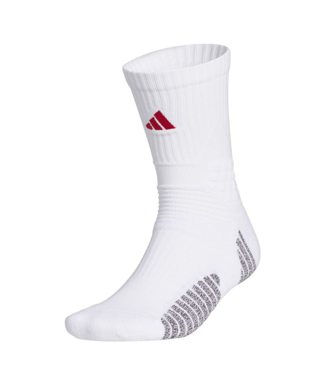 Meias Basquetebol adidas Select brancas/vermelhas