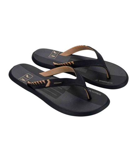 Chanclas Rider R1 Prime R10 Thong Hombre Negro
