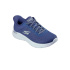Sapatilhas Skechers Go Walk Flex - Carla Azul em Tecido com Detalhes em Verde Mulher