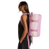 Bolsa The Montanha Face Base Camp tamanho XS, nas cores metal, rosa e lavanda.